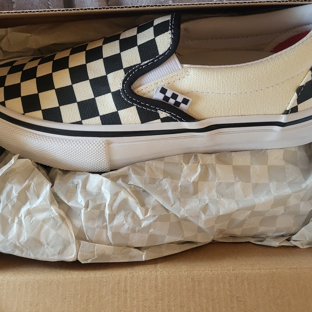 Checkered Slip-On Sneakers